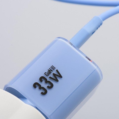 ŁADOWARKA SIECIOWA Forcell F-Energy GaN III VT-41 33 W 1x USB-C 1x USB-A PD 3.0 QC 4.0 NIEBIESKA FORCELL