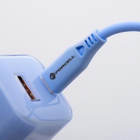 ŁADOWARKA SIECIOWA Forcell F-Energy GaN III VT-41 33 W 1x USB-C 1x USB-A PD 3.0 QC 4.0 NIEBIESKA FORCELL