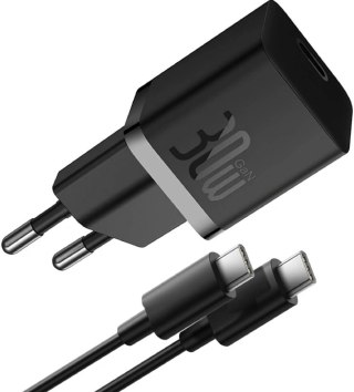 Ładowarka sieciowa Baseus GaN 5 Fast Charger Mini P10110902113-00 30 W USB-C PD 3.0 QC 3.0 + kabel BASEUS