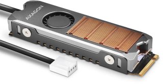 Radiator do dysków Axagon CLR-M2FAN M.2 SSD 13mm z wentylatorem AXAGON