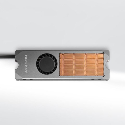 Radiator do dysków Axagon CLR-M2FAN M.2 SSD 13mm z wentylatorem AXAGON