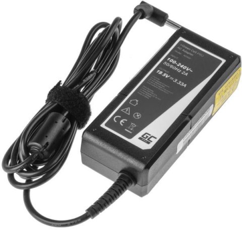 ZASILACZ ŁADOWARKA DO LAPTOPA HP Green Cell PRO AD49P 19,5V 3,33A 65W 4,5mm/3,0mm GREEN CELL
