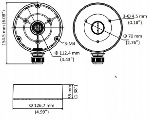 Adapter Hikvision DS-1280ZJ-DM8-Y(O-STD) HIKVISION