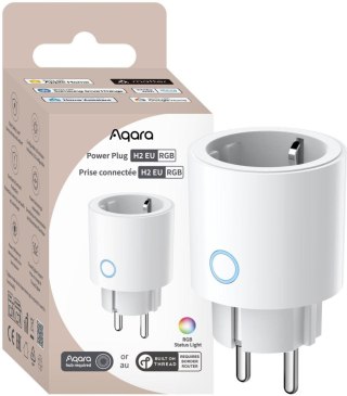Aqara Power Plug H2 EU RGB | Inteligentne gniazdko | 16A, Thread/Zigbee, Apple Home AQARA