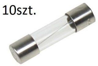 BEZPIECZNIK TOPIKOWY B-1000 1000mA SZKLANY, ZWŁOCZNY 1A 250V 10szt. DELTA