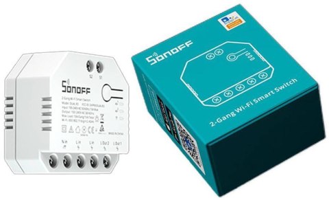 Inteligentny przełącznik Sonoff Dual R3 Lite 2-kanałowy roletowy 10A WiFi SONOFF
