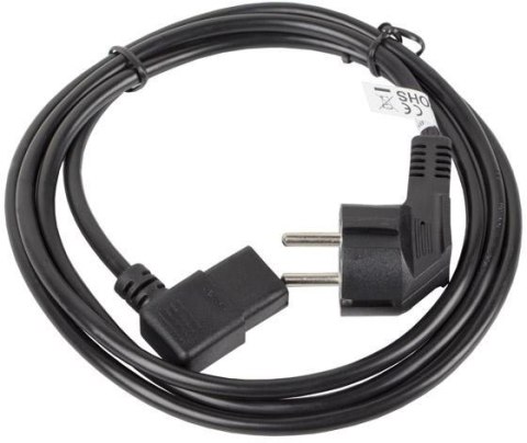 KABEL ZASILAJĄCY CEE 7/7 IEC 320 C13 1.8M KĄTOWY VDE Lanberg LANBERG