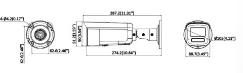 Kamera IP Hikvision 12MPx DS-2CD2T126G3-IS2UY/SL(2.8mm)(eF) HIKVISION