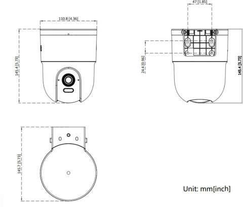 Kamera IP Hikvision DS-2CD1F47G3H-LIUF/SX(2.8mm) HIKVISION