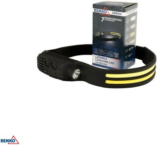 LATARKA CZOŁOWA LED BEMKO AKUMULATOROWA 1200mAh BEMKO