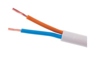 Przewód elektryczny linka H03VV-F OMY 2x1mm2 300V ELEKTROKABEL biały 100m ELEKTROKABEL