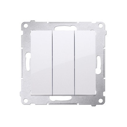 SIMON 54 MODUŁ BIAŁY ŁĄCZNIK 3X ZACISKI SPRĘŻYNOWE 10AX 250V KONTAK-SIMON