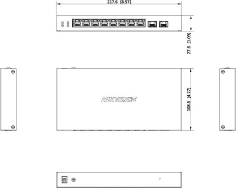 Switch Hikvision DS-3E1510P-EI/M-8P2F HIKVISION