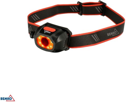 WIELOFUNKCYJNA LATARKA CZOŁOWA LED BEMKO AKUMULATOROWA 6500K 1200mAh IP44 BEMKO
