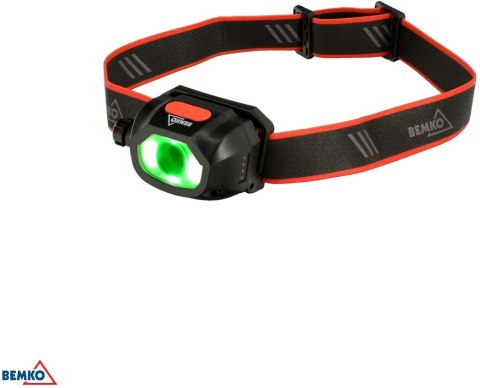 WIELOFUNKCYJNA LATARKA CZOŁOWA LED BEMKO AKUMULATOROWA 6500K 1200mAh IP44 BEMKO