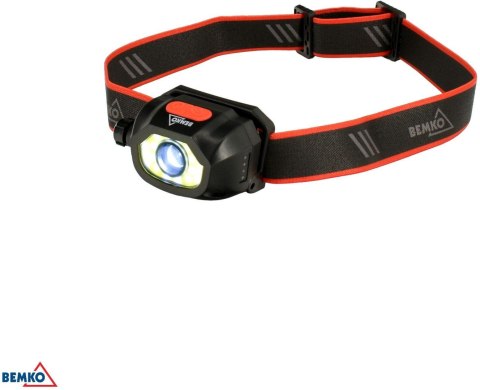 WIELOFUNKCYJNA LATARKA CZOŁOWA LED BEMKO AKUMULATOROWA 6500K 1200mAh IP44 BEMKO