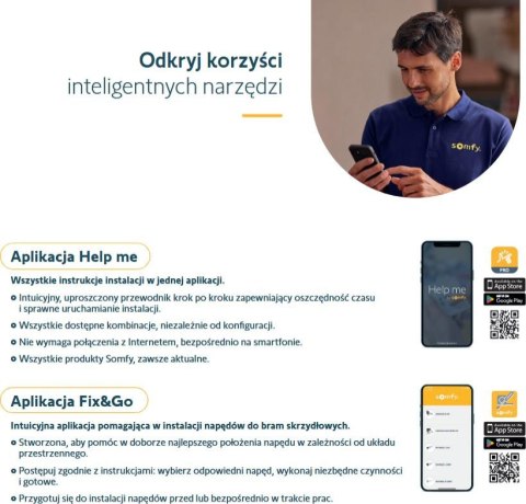 Zestaw Somfy Elixo 3S+ IO Standard Pack do 600kg bram przesuwnych SOMFY