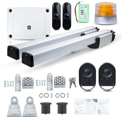 Zestaw Somfy Ixengo L 3S+ IO Comfort Pack do 8m bram dwuskrzydłowych SOMFY