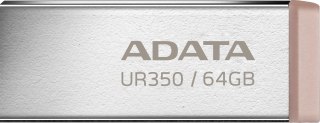Adata Pendrive UR350 64GB USB3.2 Gen1 Metal brązowy ADATA