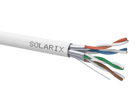 KABEL SKRĘTKA SOLARIX CAT.6A F/FTP LSOH Dca-s2,d2,a1 szpula 500m SOLARIX