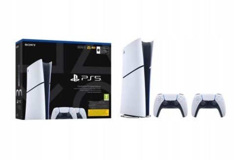 Konsola Sony PlayStation 5 Digital 825GB + 2x kontrolery DualSense 5 SONY