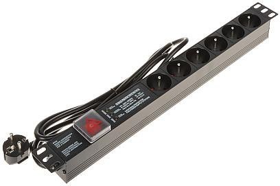 Listwa zasilająca 6 gniazd PD-6/R-SPD-3L DELTA
