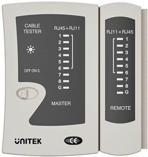 Unitek Tester kabli sieciowych RJ45/RJ11 UNITEK