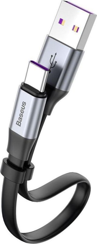 Baseus Simple płaski kabel przewód USB / USB Typ C SuperCharge 5A 40W Quick Charge 3.0 QC 3.0 23cm BASEUS