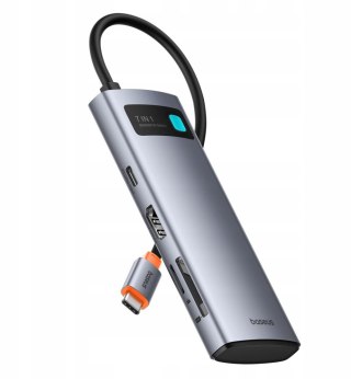 HUB USB-C Baseus Metal Gleam 7w1 USB-C / HDMI 4K 60 Hz 2x USB-A 1x USB-C PD 100 W SD microSD BASEUS