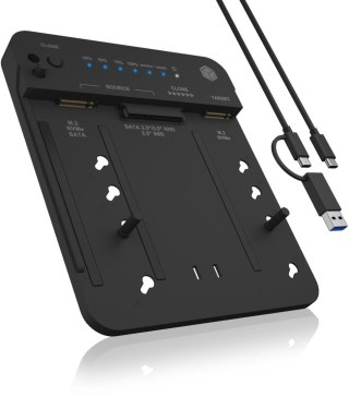 Stacja klonująca i dokująca IcyBox IB-2913MCL-C31 dla M.2 NVMe SSD i HDD ICYBOX