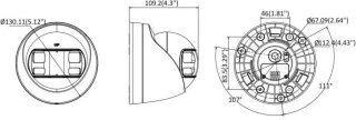 Kamera 4w1 Hikvision DS-2CE72KF3TP-DLS(180°) HIKVISION