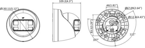 Kamera 4w1 Hikvision DS-2CE72KF3TP-DLS(180°) HIKVISION