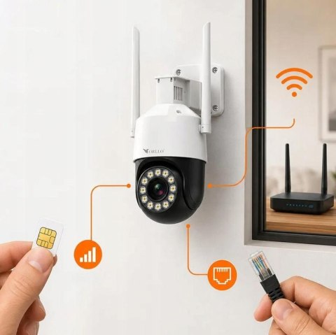 Kamera IP Orllo TZ11 PT 4K 8MP Wi-Fi i 4G Tuya ORLLO