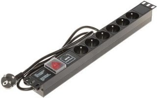 Listwa zasilająca 6 gniazd PD-6/R-SPD-1L DELTA
