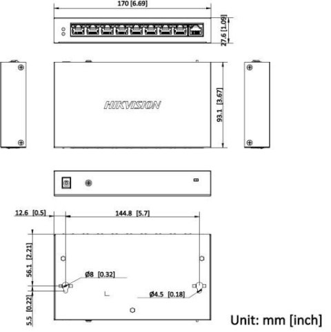 Switch Hikvision DS-3E0109P-E/M(C) HIKVISION