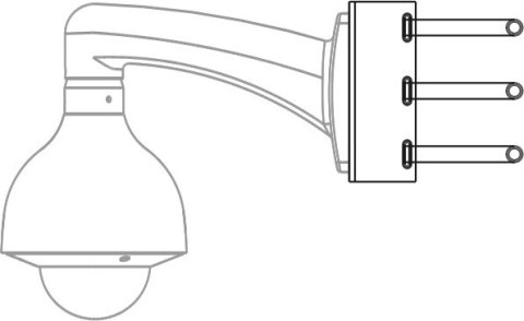 Uchwyt adapter słupowy MT-P150V2 Opakowanie zbiorcze 10szt. MITON