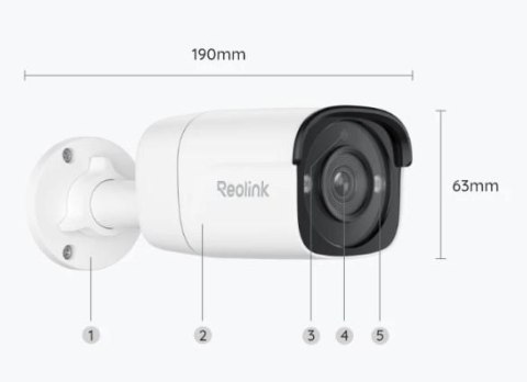 Kamera IP Reolink P330 8Mpix POE P2P IR 30m biała REOLINK