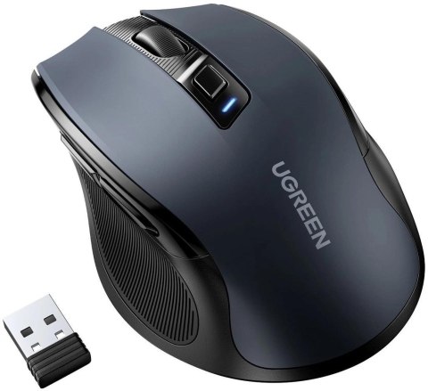Mysz optyczna Ugreen MU006 bezprzewodowa USB 2.4GHz / Bluetooth 5.0 4000 DPI - czarna UGREEN