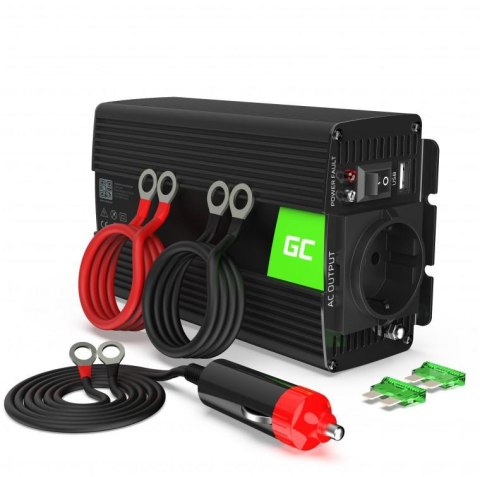 GREEN CELL INVERTER POWER CONVERTER 12V / 230V 300W/600W PURE SINE WAVE INV05DE GREEN CELL