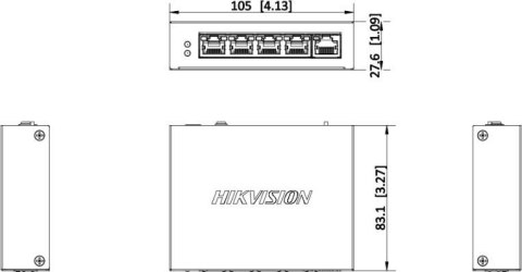 Repeater PoE Hikvision DS-3E0505P-E/R HIKVISION