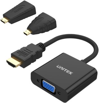 Unitek Y-6355 adapter Micro/Mini HDMI do VGA+audio UNITEK