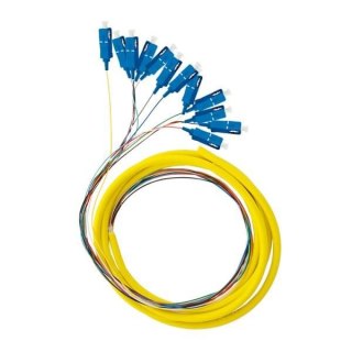 12X PIGTAIL SC/UPC SM G657A2 GOLD zestaw 12x 2m OEM
