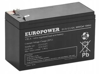 Akumulator AGM EUROPOWER serii EV 12V 8Ah / C10 (Żywotność 6-9 lat) T1 EUROPOWER