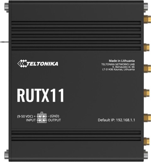 Teltonika RUTX11 router przemysłowy 4G / LTE (RUTX1120B200) TELTONIKA