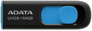 Adata Pendrive UV128 64GB USB 3.2 Gen1 czarno - niebieski ADATA