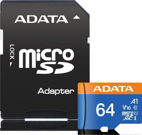 Adata microSD Premier 64GB UHS1/CL10/A1 + adapter ADATA