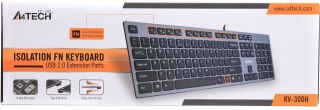 Klawiatura komputerowa A4tech KV-300H USB szary A4TECH