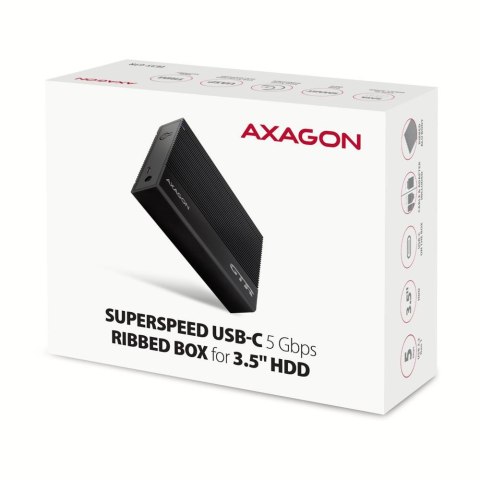 Obudowa zewnętrzna AXAGON EE35-GTR aluminiowa USB3.2 Gen1 - SATA 6G 3.5'' AXAGON