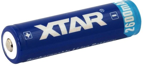 Akumulator 18650 Li-Ion 3,7V Xtar 2600mAh (1 szt.) z zabezpieczeniem XTAR