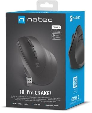 Mysz komputerowa Natec Crake 2 czarny 2400dpi NATEC